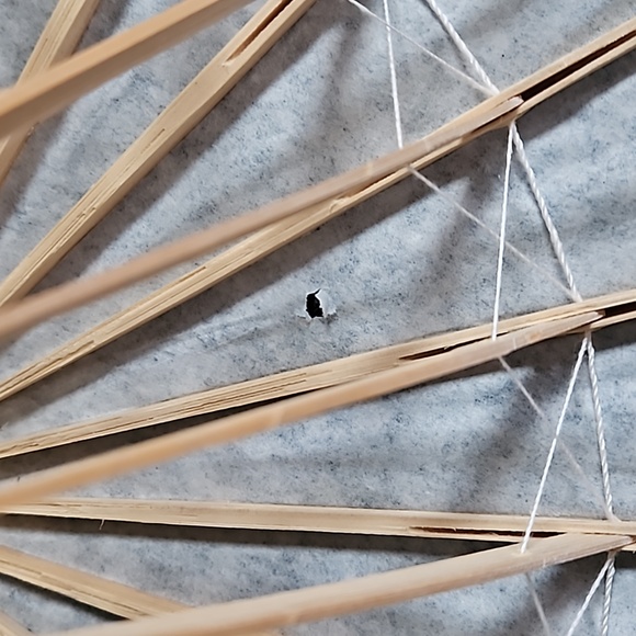 Colorful Aqua Blue Asian inspired paper parasol! - Picture 5 of 9